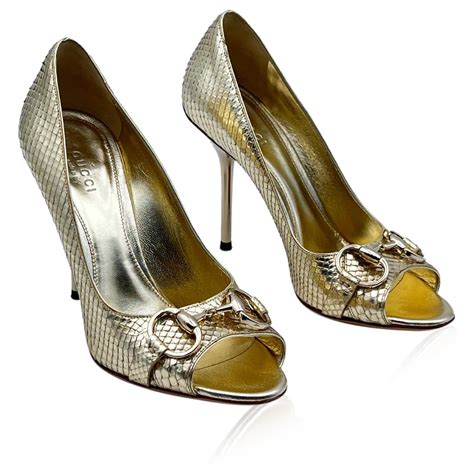 gold gucci pump|Gucci pumps salary.